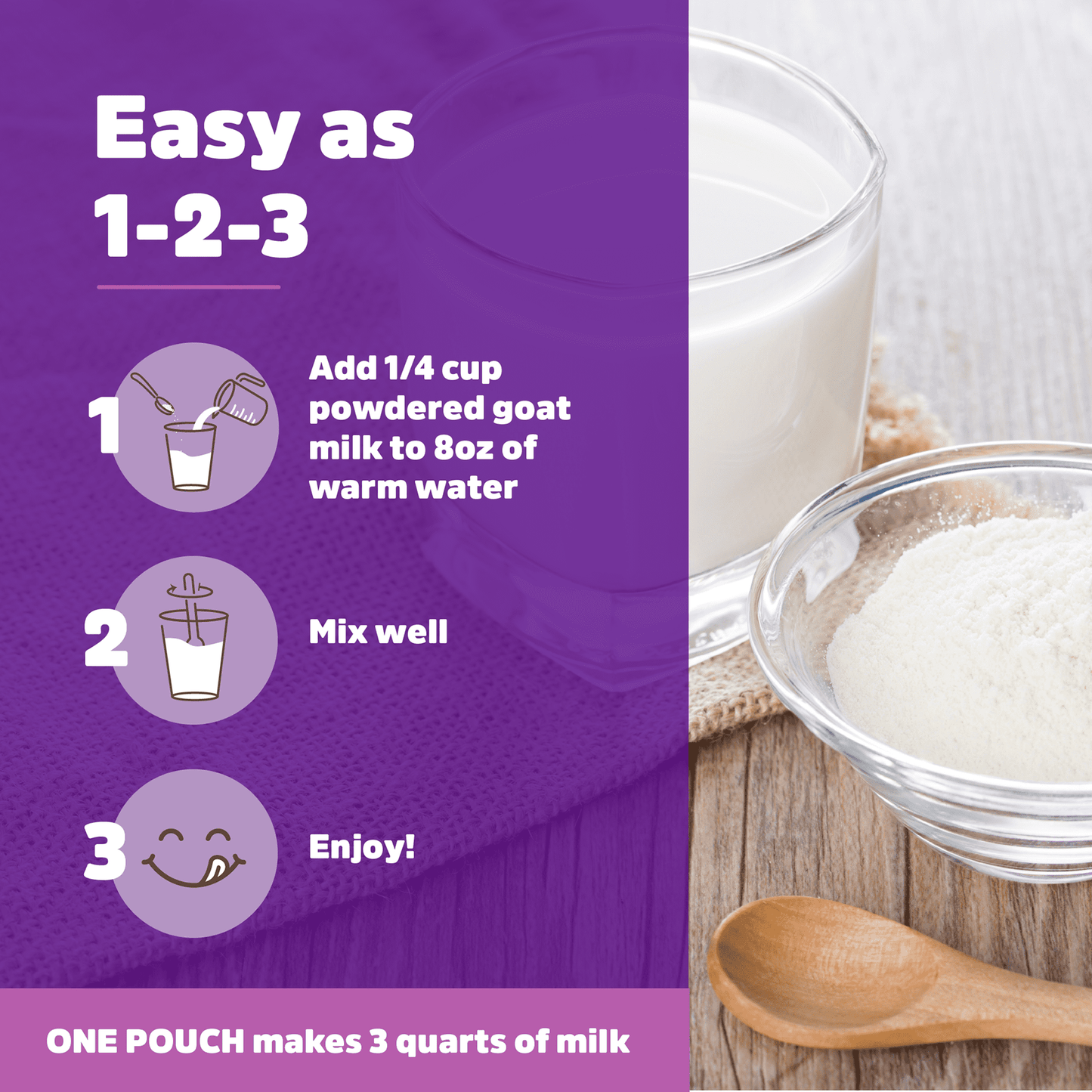 Meyenberg Whole Powdered Goat Milk, Plain, 12 oz (340g)