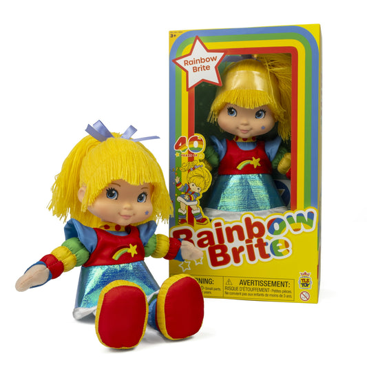 Rainbow Brite 12" Threaded Hair Plush Doll, Children Ages 3+