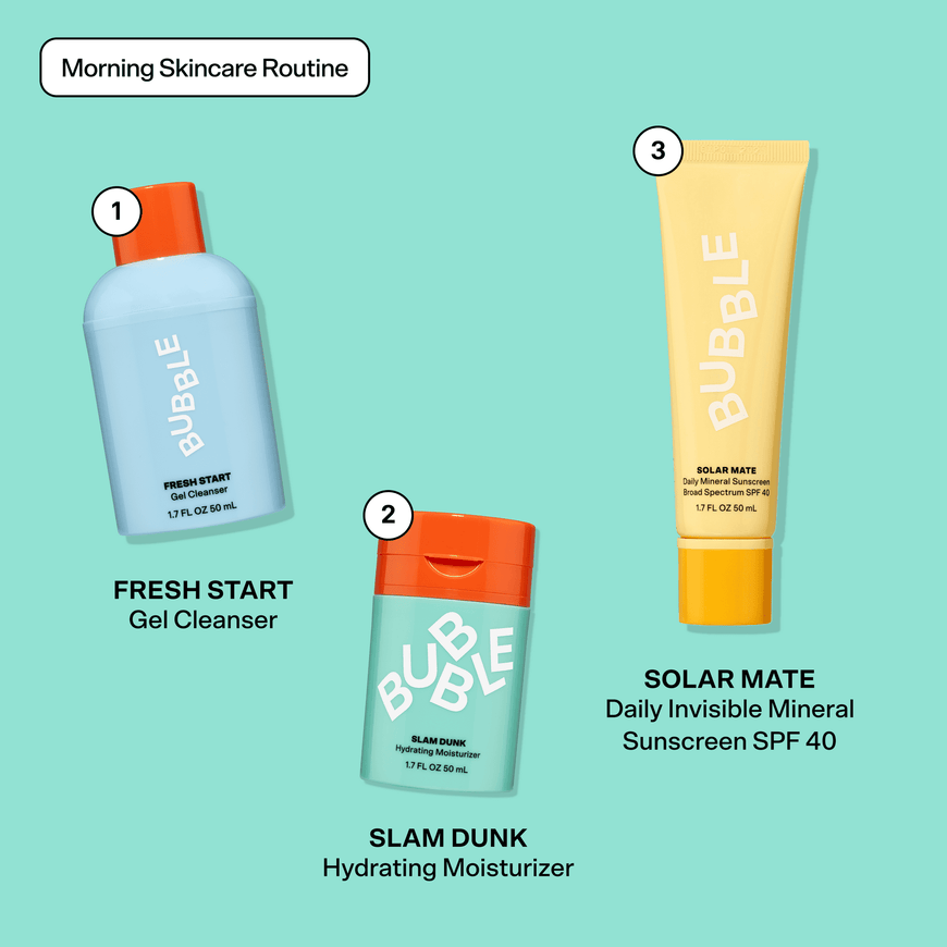 Bubble Skincare Starting Lineup New Routine Lineup, Set of Three