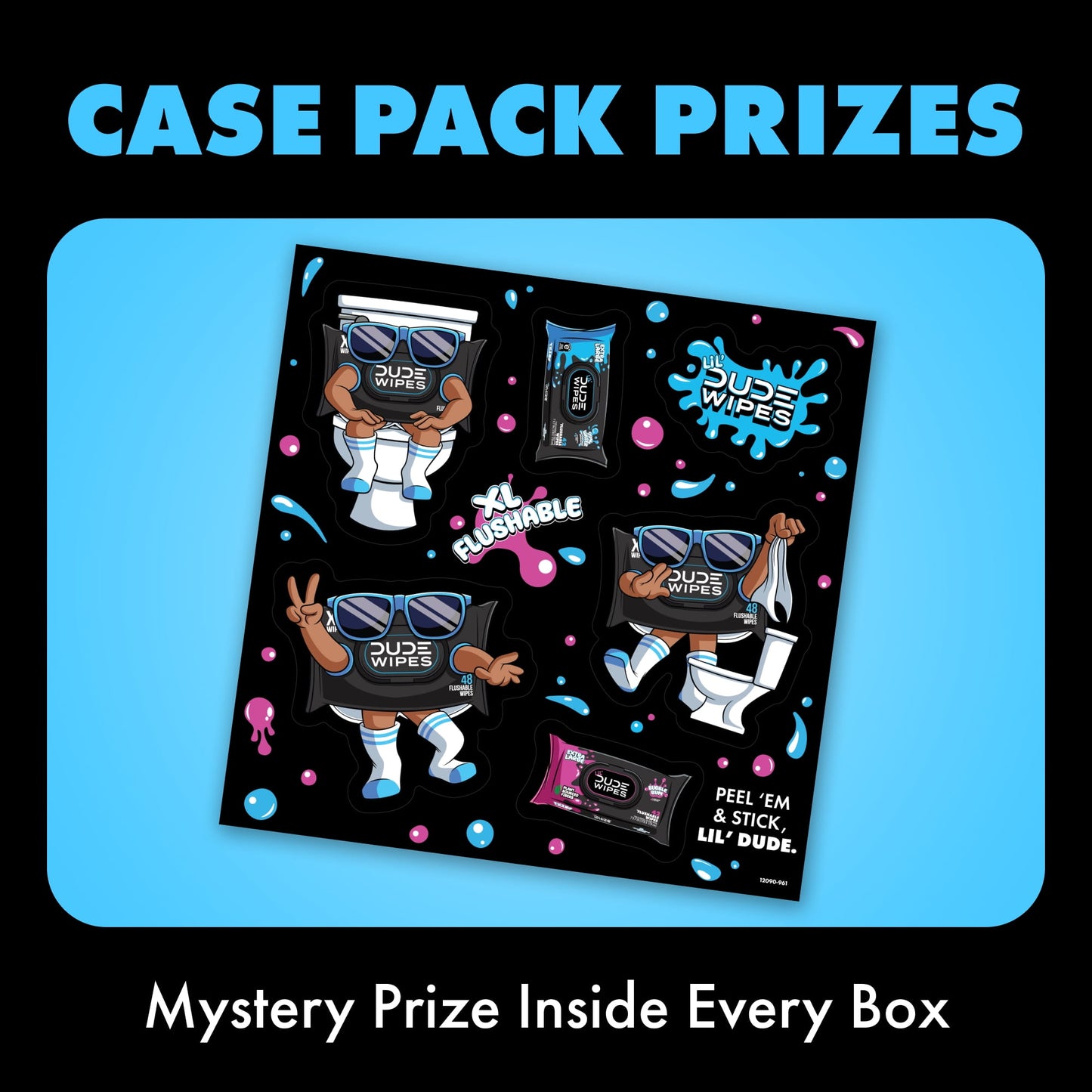 LiL' DUDE Wipes, Extra Large 99% Water Fragrance Free Flushable Wet Wipes for Kids, 252 Count, 6 Pack (Select for More Options)