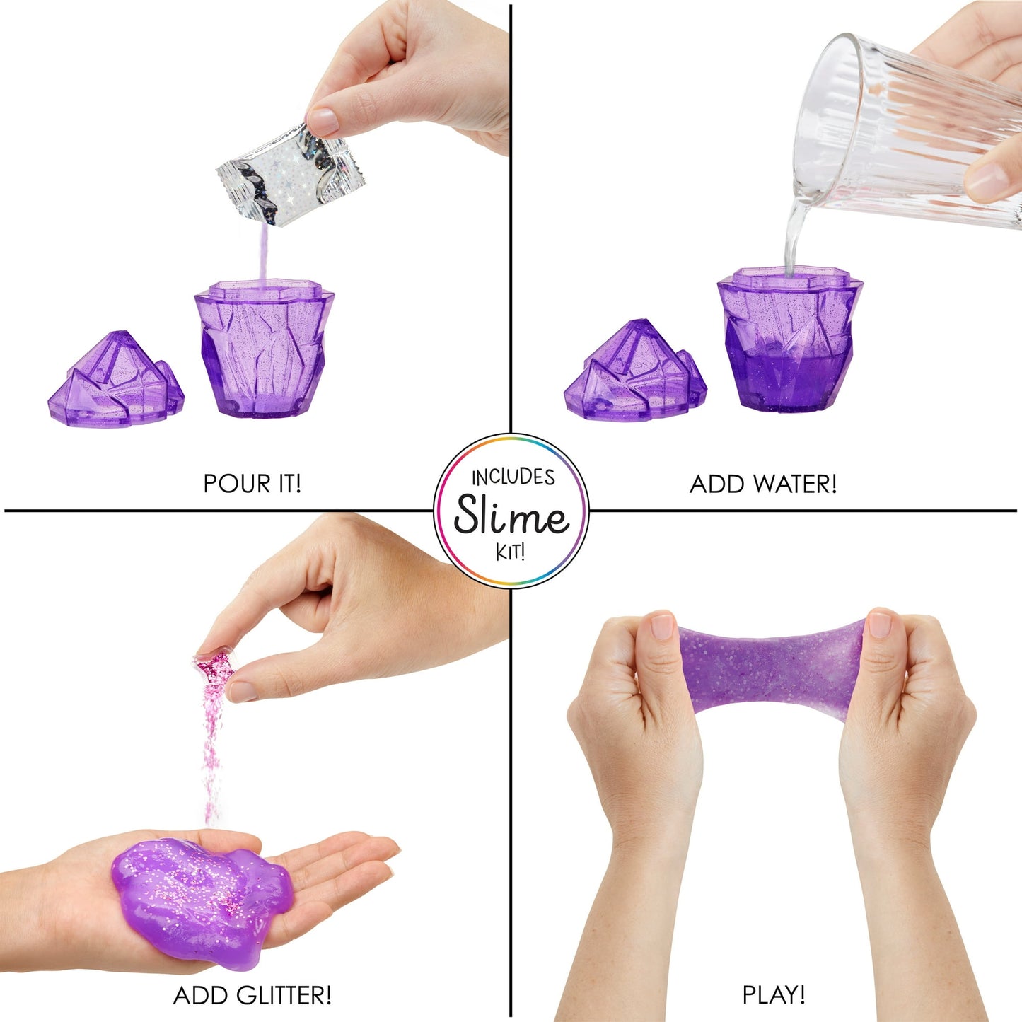 Rainbow High Violet with Slime Kit & Pet, 11Ó Doll, Purple, Ages 4+