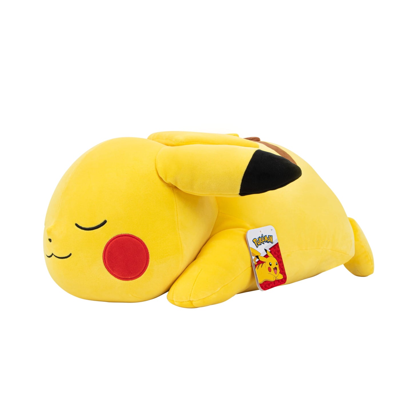 Pokemon 18Ó Plush Sleeping Pikachu - Cuddly- Must Have for PokŽmon Fans- Plush for Traveling, Car Rides