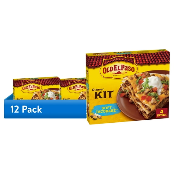 (12 pack) Old El Paso Soft TacoBake Dinner Kit, 8.4 oz.