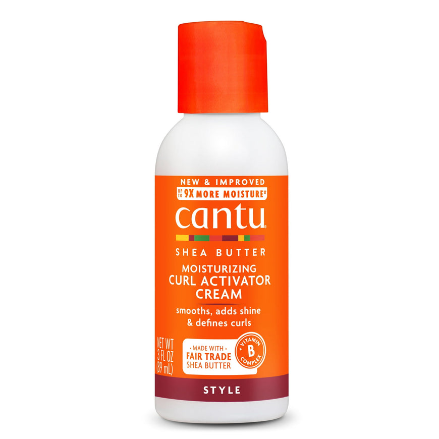 (3 pack) Cantu Moisturizing Curl Activator Cream with Shea Butter, 3 fl oz, Travel Size