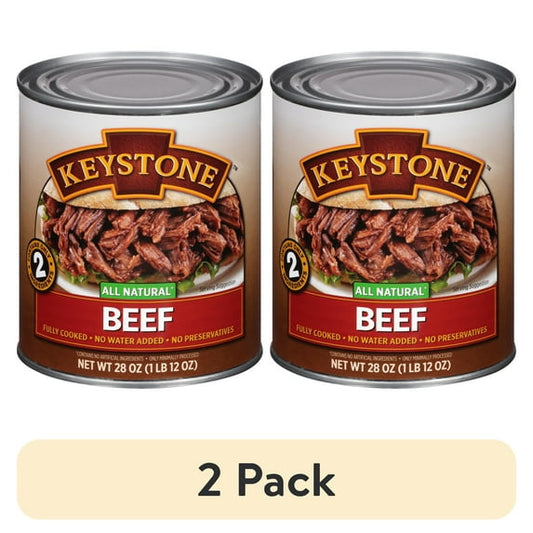 (2 pack) Keystone All Natural Beef, 28 oz Can