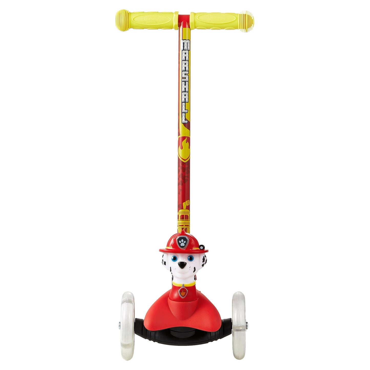 Paw Patrol Marshall Ride-N-Glide Buddies 3D Toddler Scooter, 3 Wheel Scooter for Kids Ages 3+, Red