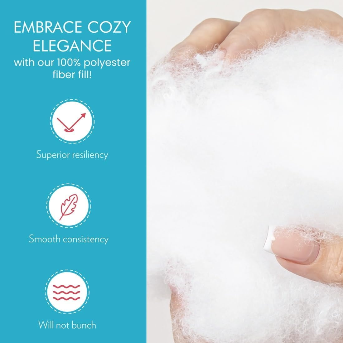 Poly-Fil¨ Premium Polyester Fiber Fill by Fairfield, 5 Pound Box