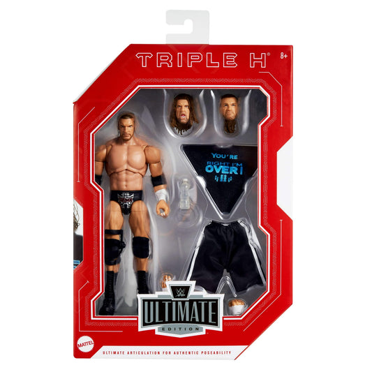 WWE Ultimate Edition Monday Night War Triple H Action Figure with Accessories, Build-a-Figure Parts