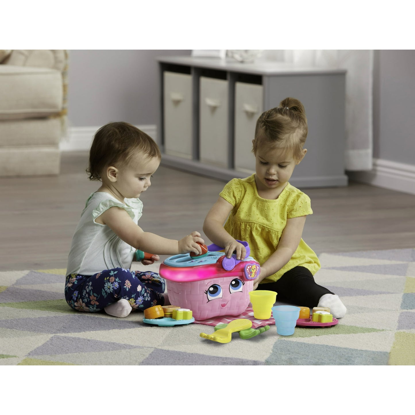 LeapFrog Shapes & Sharing Picnic Basket with Accessories, Baby and Toddler Toys