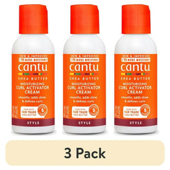 (3 pack) Cantu Moisturizing Curl Activator Cream with Shea Butter, 3 fl oz, Travel Size