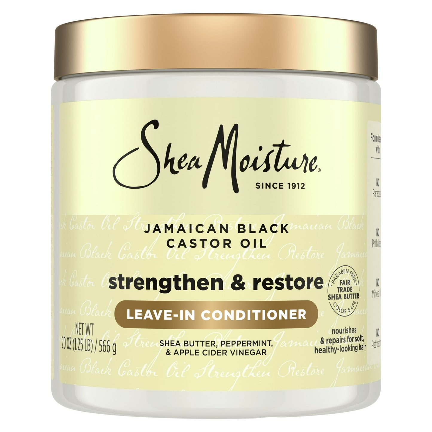 SheaMoisture Shampoo and Conditioner 13 oz ea + Leave in Conditioner 20oz Jamaican Black Castor Oil