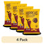 (4 pack) HIPPEAS Chickpea Puffs, Vegan Bohemian Barbecue, Gluten-Free, 4 oz Bag 
