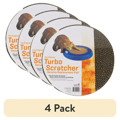 (4 pack) Morovilla Turbo Scratcher Replacement Pad Recycled Cardboard