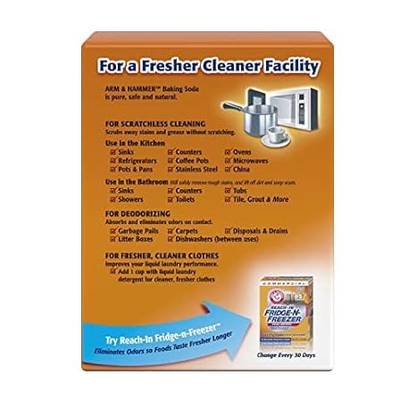 Arm & Hammer 33200-84104 Baking Soda, 16 oz (Pack of 24)