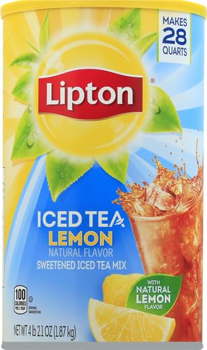 Lipton Lemon Powdered Iced Tea, Sweetened, Makes 28 Quarts