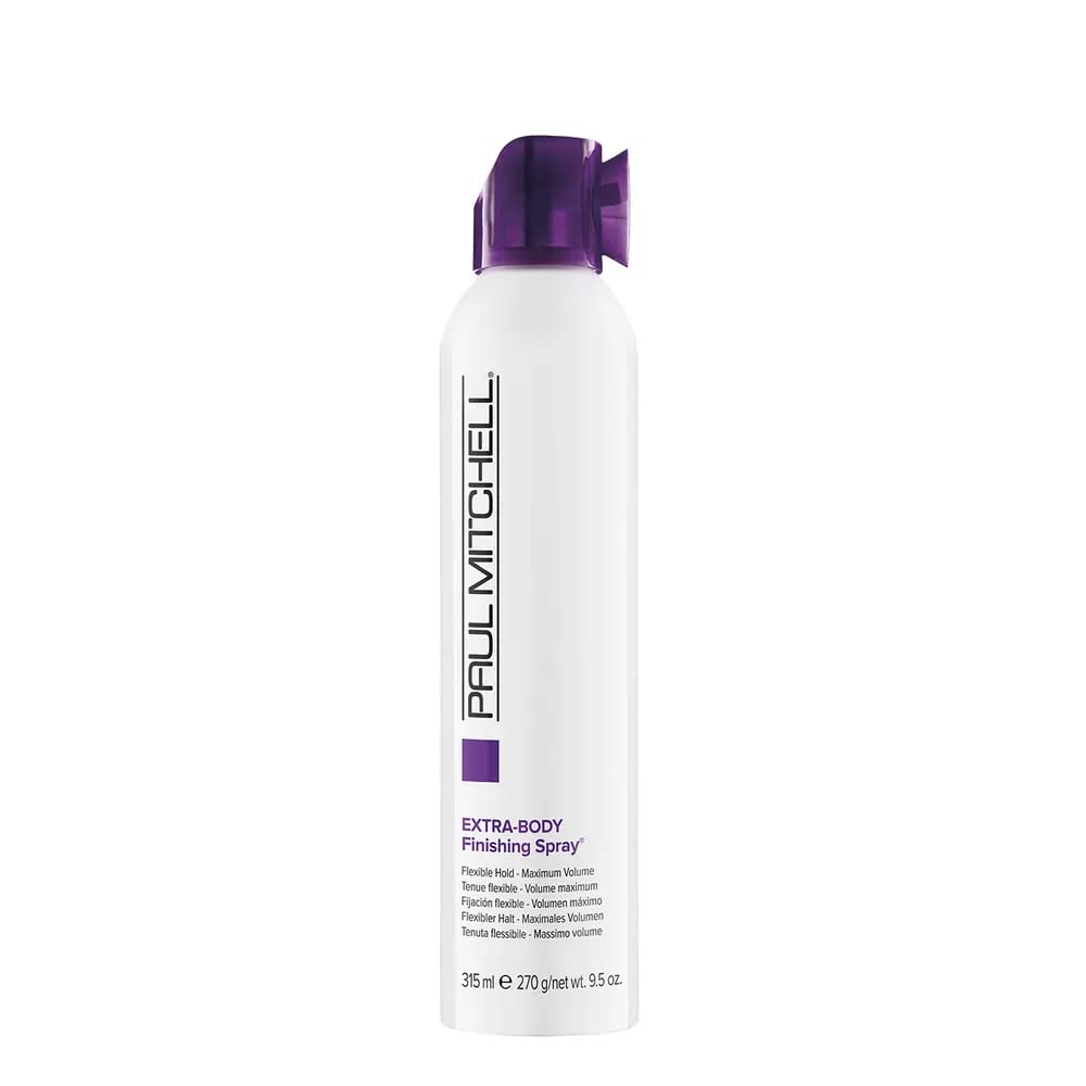 Paul Mitchell Extra-Body Finishing Spray, Flexible Hold, Maximum Volume, For Fine Hair, 9.5 oz.