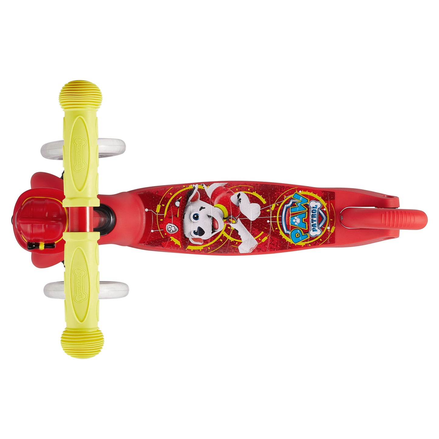 Paw Patrol Marshall Ride-N-Glide Buddies 3D Toddler Scooter, 3 Wheel Scooter for Kids Ages 3+, Red
