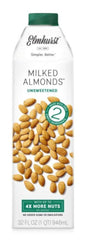ELMHURST Unsweetened Almond Milk, 32 FZ