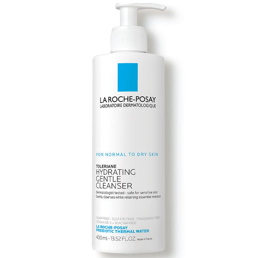 La Roche-Posay Toleriane Hydrating Gentle Face Cleanser, Daily Facial Cleanser with Niacinamide and Ceramides for Sensitive Skin, Moisturizing Face Wash for...