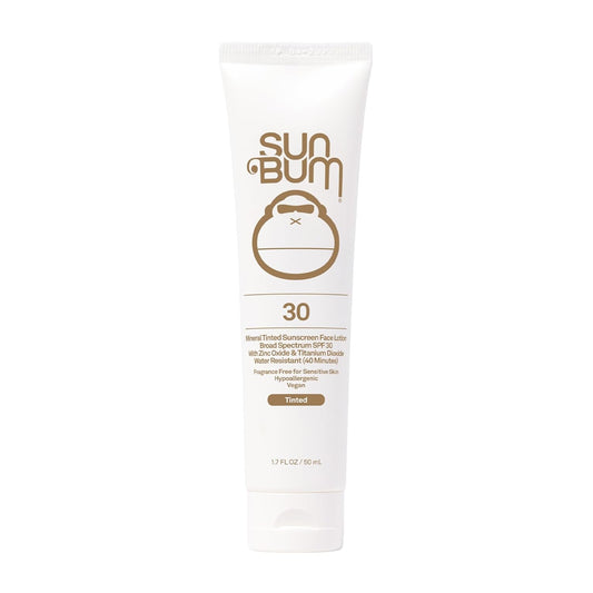 Sun Bum Mineral SPF 30 Tinted Sunscreen Face Lotion | Vegan and Hawaii 104 Reef Act Compliant (Octinoxate & Oxybenzone Free) Broad Spectrum Natural Sunscreen with UVA/UVB Protection | 1.7 oz
