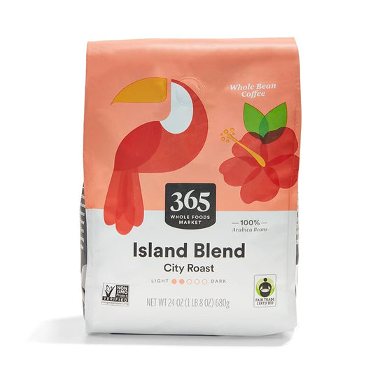 365 by Whole Foods Market, Island Blend Whole Bean Coffee, 24 Ounce