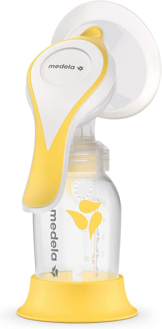 Medela Manual breast pump with Flex Shields Harmony Single Hand for More Comfort and Expressing More Milk 
