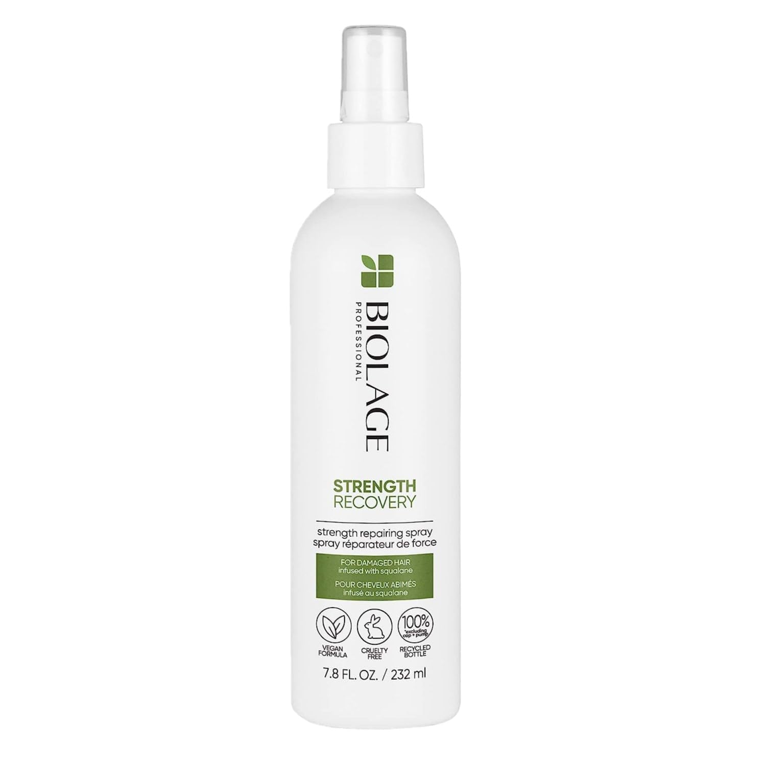 Biolage Strength Recovery Leave-In Conditioner Spray | Hair Repairing Heat Protectant & Detangler | Strengthens & Prevents Damage | For Damaged &...