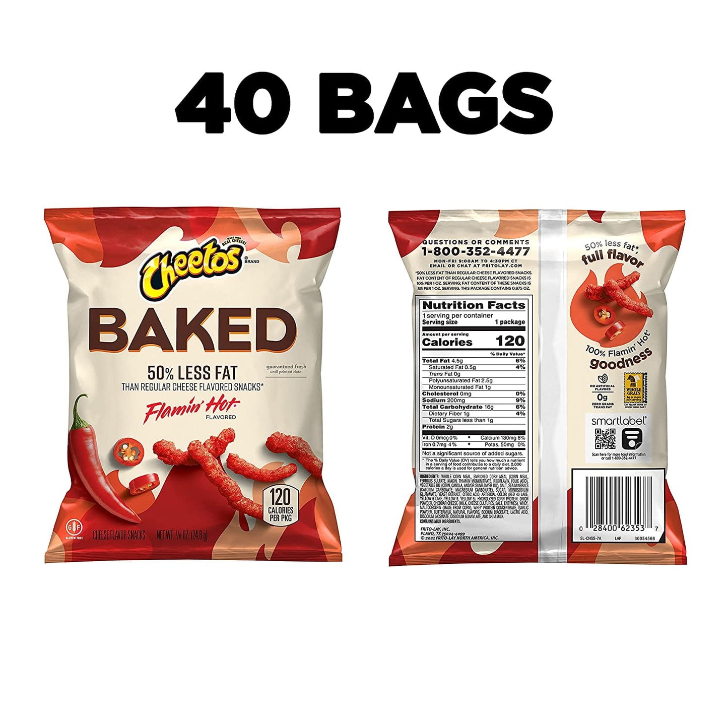 Simply Cheetos Puffs White Cheddar Cheese Flavored Snack Chips, 0.875 oz Bags, 36 Count Multipack