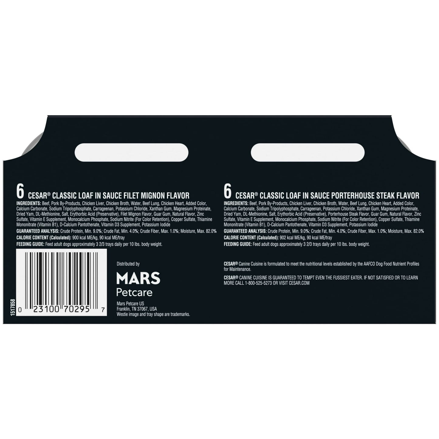 Cesar Classic Loaf In Sauce Wet Dog Food Variety Pack, 3.5 oz Trays (12 Pack)