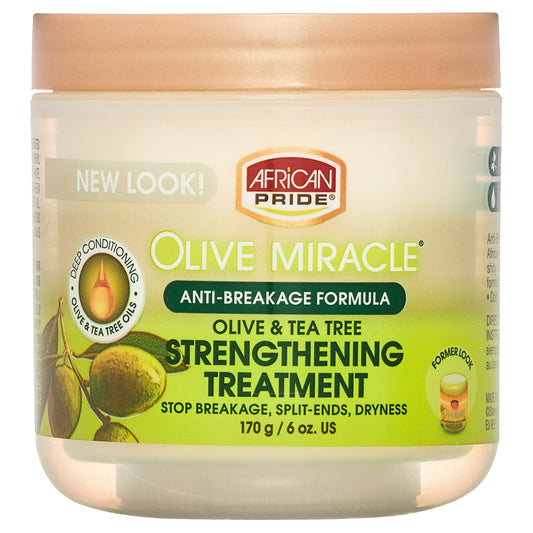 (2 pack) African Pride Olive Miracle Anti-Breakage Formula Hair Creme 6 oz, Wavy Hair