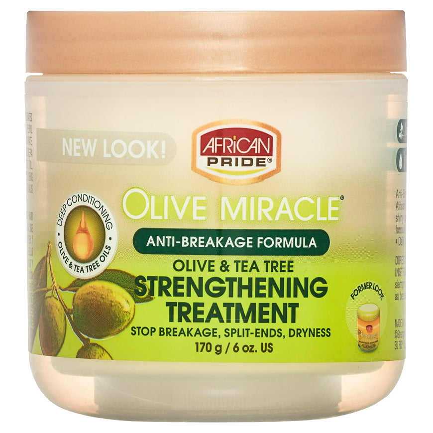 (2 pack) African Pride Olive Miracle Anti-Breakage Formula Hair Creme 6 oz, Wavy Hair