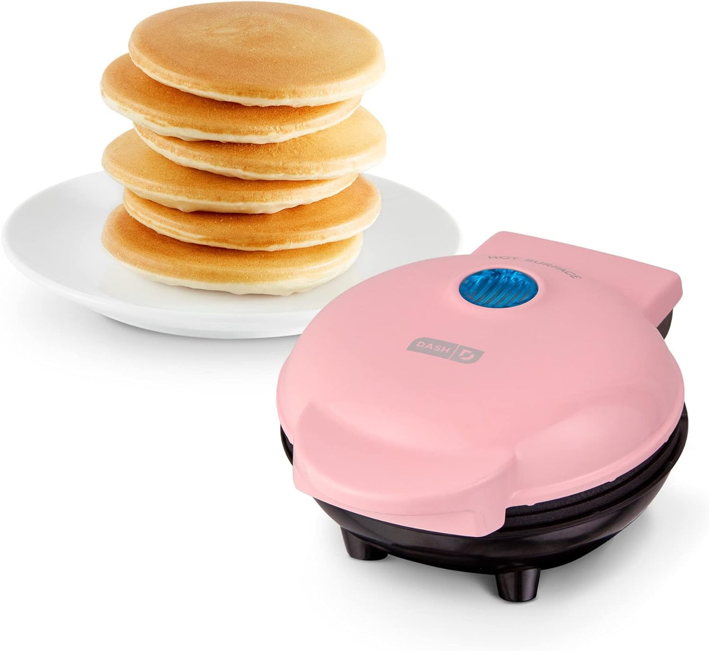 DASH Mini Maker Electric Round Griddle for Individual Pancakes, Cookies, Eggs & other on the go Breakfast, Lunch & Snacks with Indicator Light +...