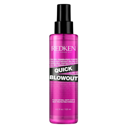 Redken Quick Blowout Heat Protection Spray | Blow Dry Primer to Reduce Styling Time | Smooths & Adds Shine | Lightweight Blowdry Heat Protectant Spray...