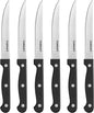 Cusinart Knife Set, 6pc Steak Knife Set with Steel Blades for Precise Cutting, Lightweight, Stainless Steel & Durable, C77TR-6PSK, Black