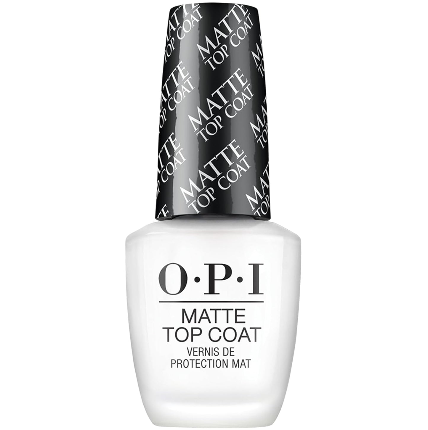 OPI Matte Top Coat, Matte Finish Nail Polish Top Coat, 0.5 fl oz