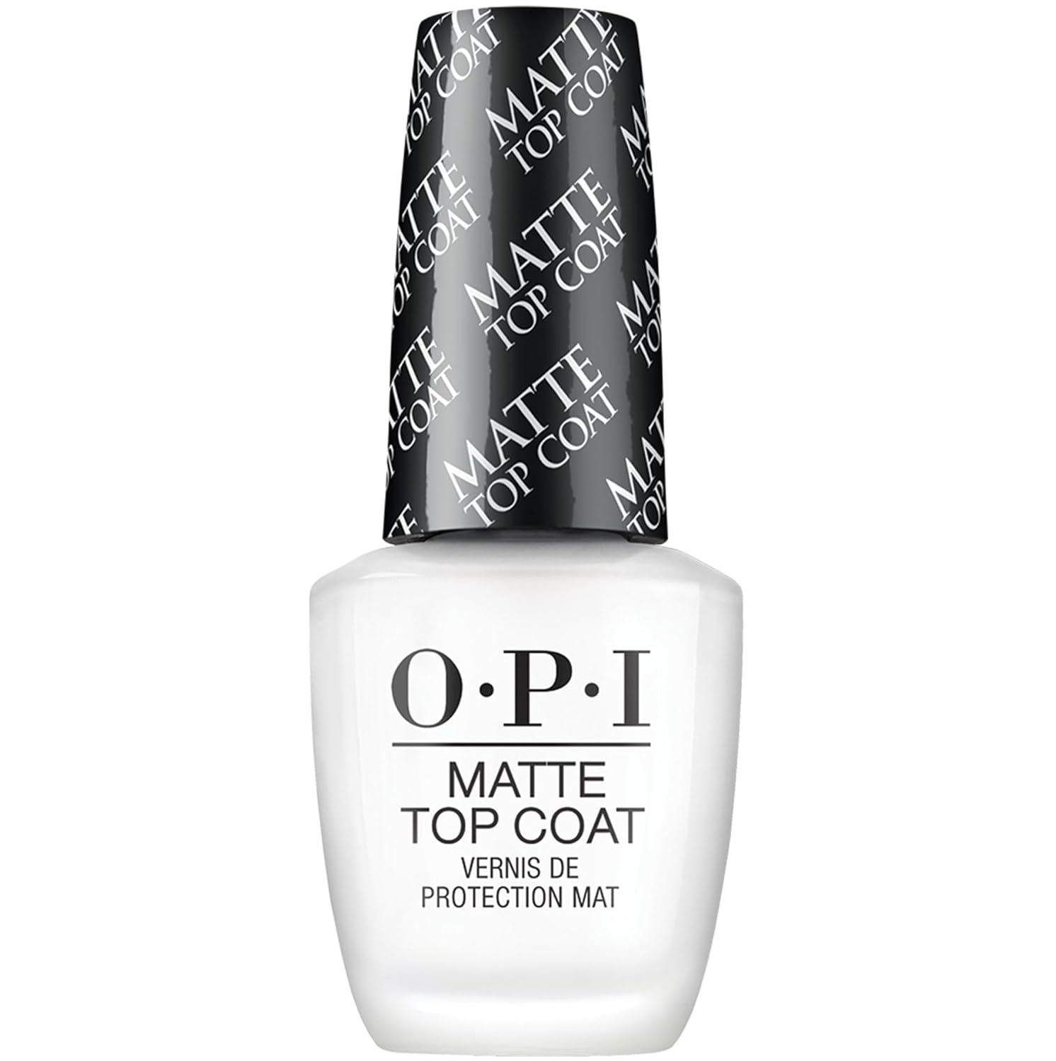OPI Matte Top Coat, Matte Finish Nail Polish Top Coat, 0.5 fl oz