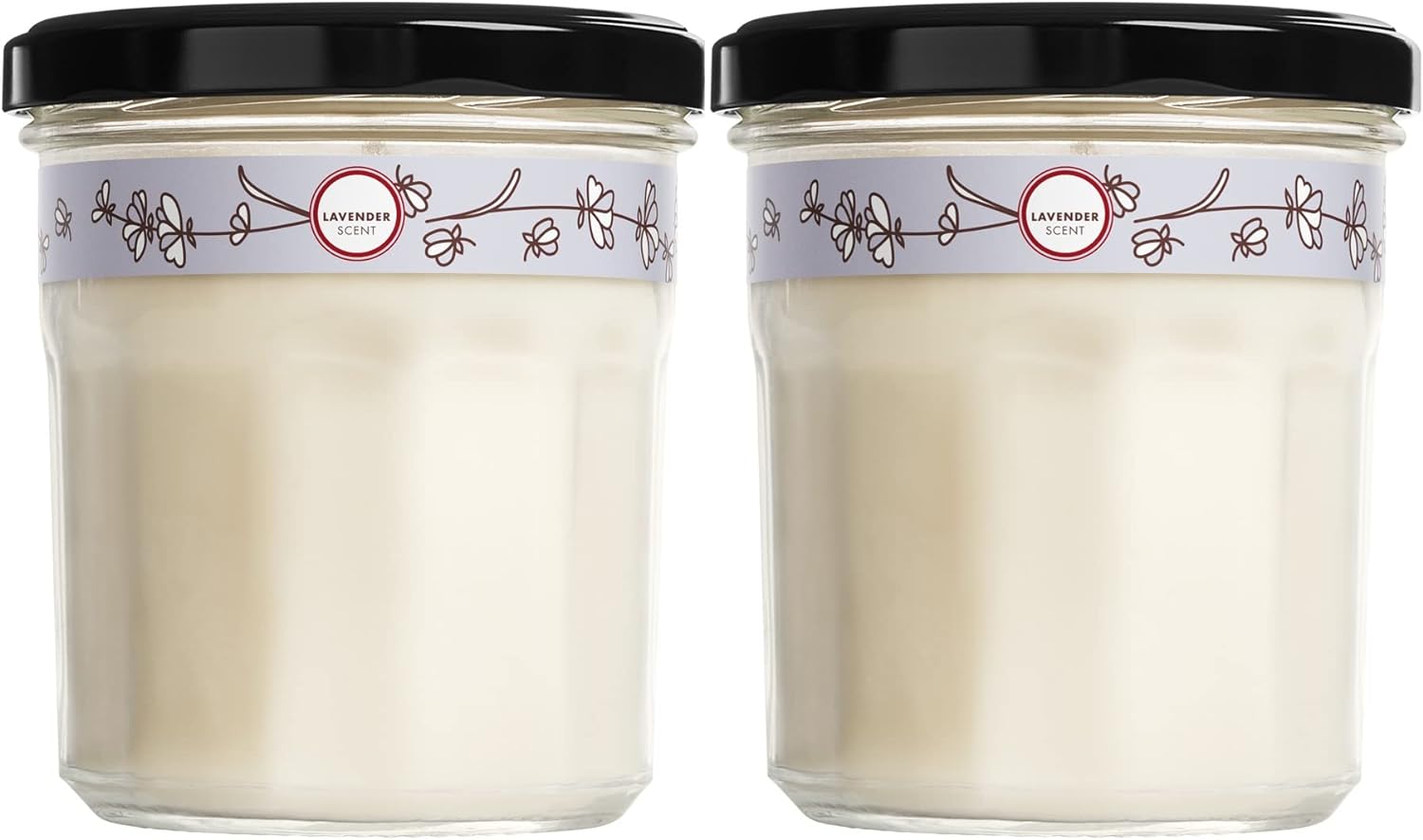 Mrs. Meyer's Clean Day Scented Soy Aromatherapy Candle, 35 Hour Burn Time, Made with Soy Wax, Lavender, 7.2 oz- Pack of 2