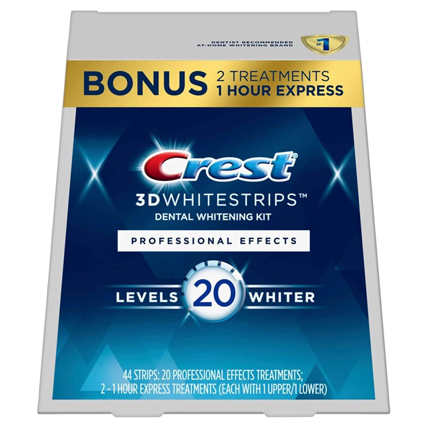 Crest 3D Whitestrips, Professional Effects, Teeth Whitening Strip Kit, 44 Strips (22 Count Pack) 
