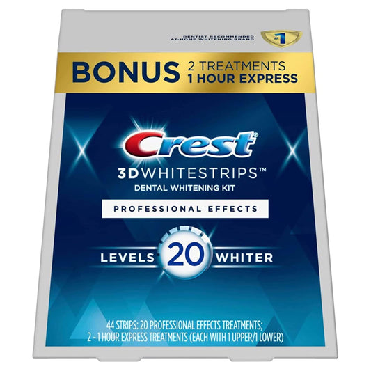 Crest 3D Whitestrips, Professional Effects, Teeth Whitening Strip Kit, 44 Strips (22 Count Pack) 
