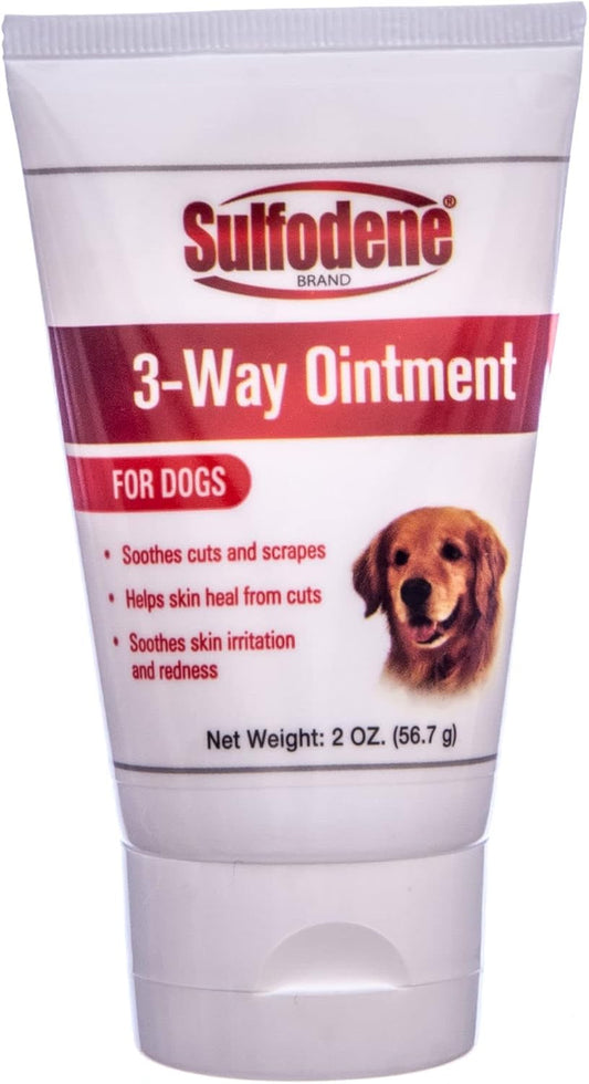 Sulfodene Dog Wound Care Ointment, Relieves Pain & Prevents Infection For Dog Cuts, Scrapes, Bites and Injuries, 2 Ounce