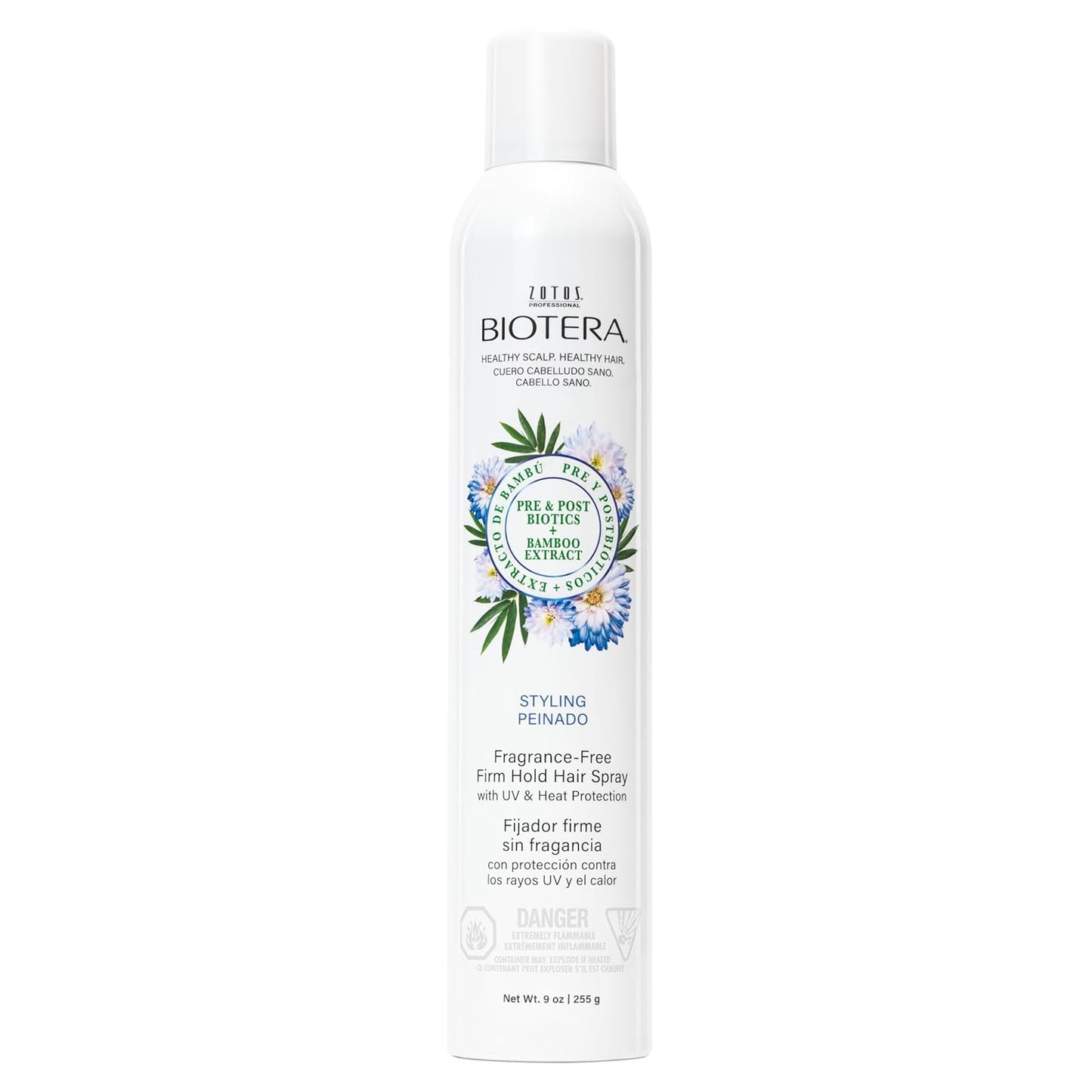 Biotera Styling Fragrance-Free Firm Hold Hair Spray | UV & Heat Protection | 50 VOC | Vegan & Cruelty Free | Paraben & Sulfate Free | Color-Safe...