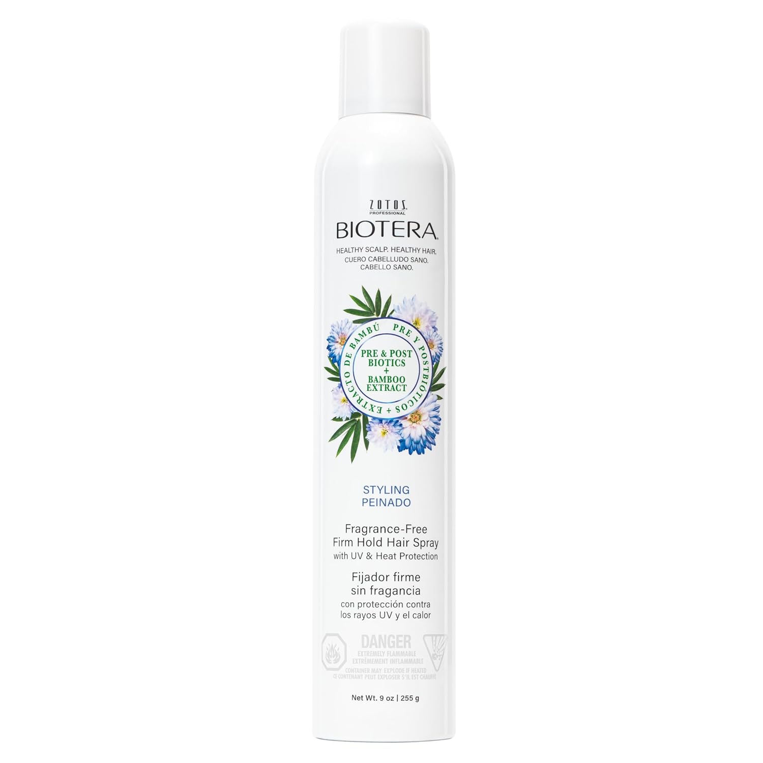 Biotera Styling Fragrance-Free Firm Hold Hair Spray | UV & Heat Protection | 50 VOC | Vegan & Cruelty Free | Paraben & Sulfate Free | Color-Safe...