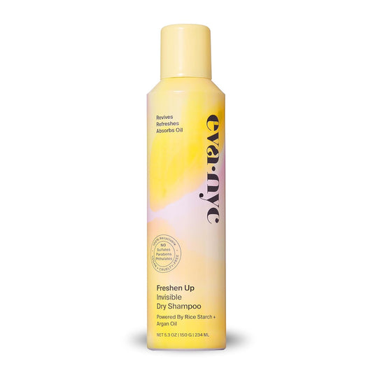 Eva NYC Freshen Up Invisible Dry Shampoo, Cleansing Dry Shampoo for Women of All Hair Types, Non Toxic Shampoo with Argan Oil & Rice Starch, GMO-Free...