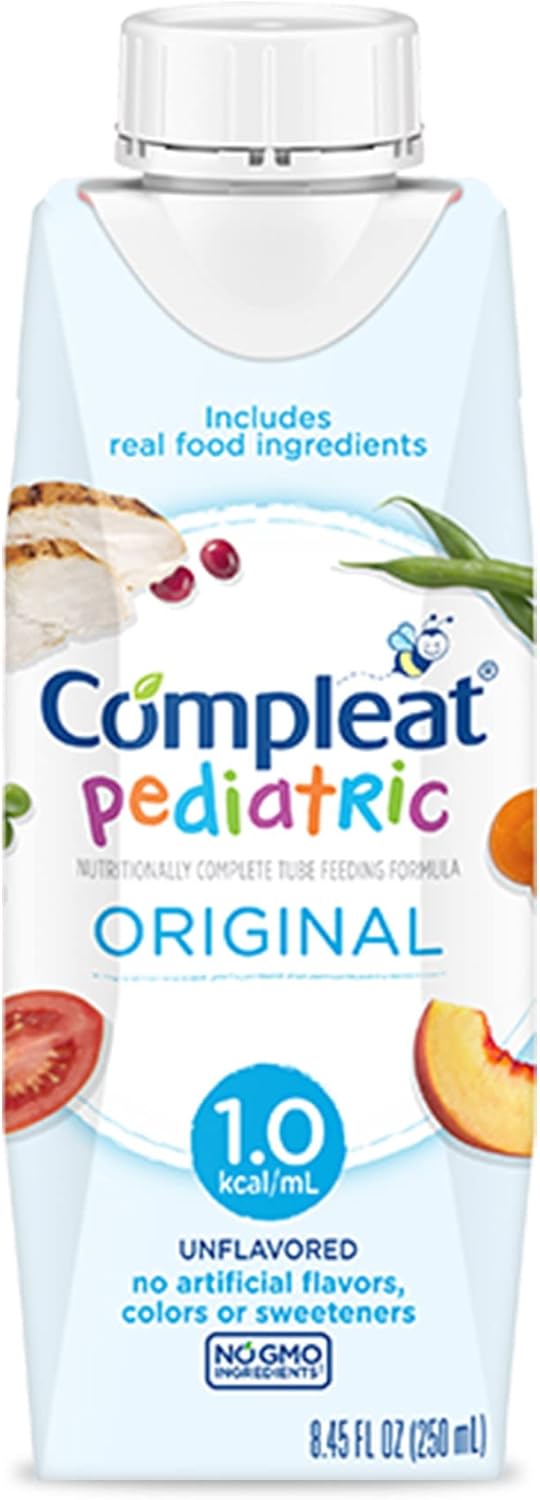 Compleat Pediatric Tube Feeding Formula, Unflavored, 8.45 Fl Oz (Pack of 24)