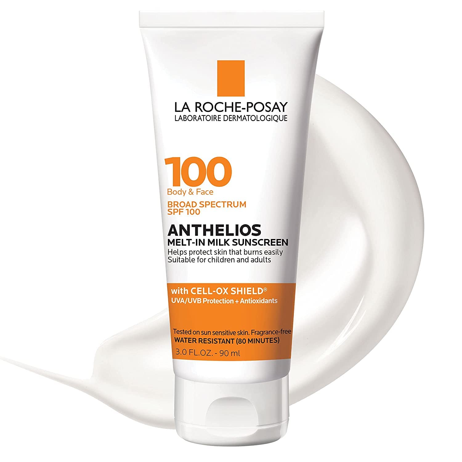 La Roche-Posay Anthelios Melt-In Milk Sunscreen SPF 100 | Sunscreen For Body & Face | Broad Spectrum SPF + Antioxidants | Oil Free Sunscreen Lotion |...