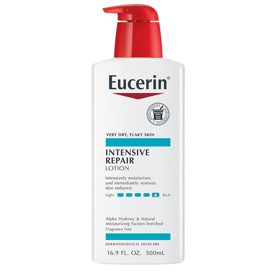 Eucerin Intensive Repair Body Lotion, Lotion for Very Dry Skin, 16.9 Fl Oz Pump Bottle 
