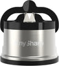 AnySharp Pro - World's Best Knife Sharpener - For All Knives and Serrated Blades - Brushed Metal