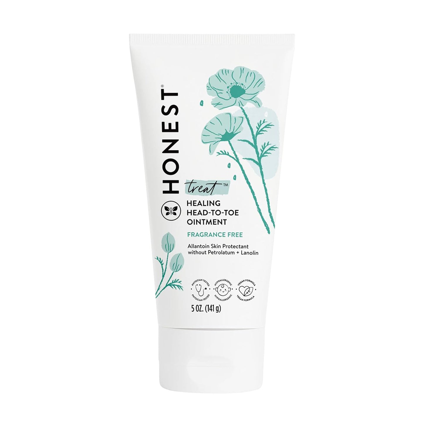 The Honest Company Head to Toe Multi-Purpose Healing Ointment | Gentle for Baby | Hypoallergenic, Vegan, Allantoin-Powered | 5 oz