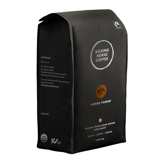 Kicking Horse Coffee, 454 Horse Power, Dark Roast, Whole Bean, 2.2 lb