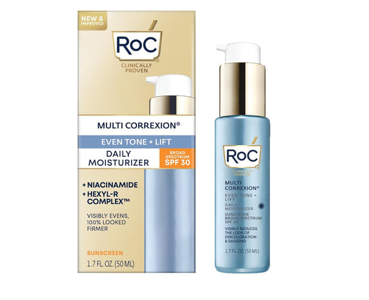 RoC Multi Correxion 5 in 1 Anti-Aging Daily Face Moisturizer with Broad Spectrum SPF 30 & Shea Butter, Skin Care Routine, 1.7 Ounces (Packaging May Vary)
